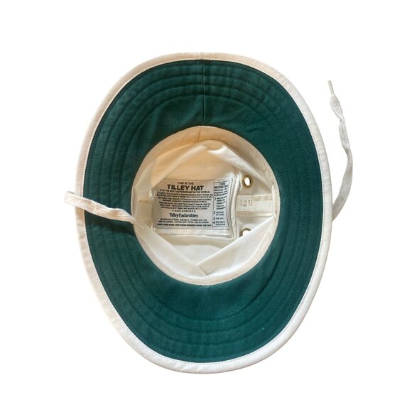 Tilley Endurables T4 Cotton Duck Sun Hat 6 7/8 XS 55.5cm Vintage HTF Ivory Green - Picture 3 of 15